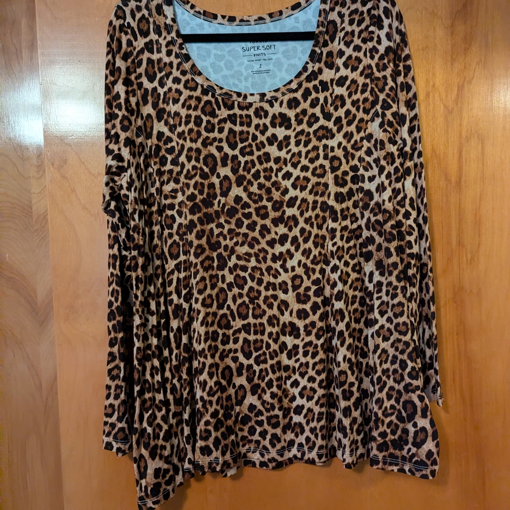 Leopard Print Women's Top